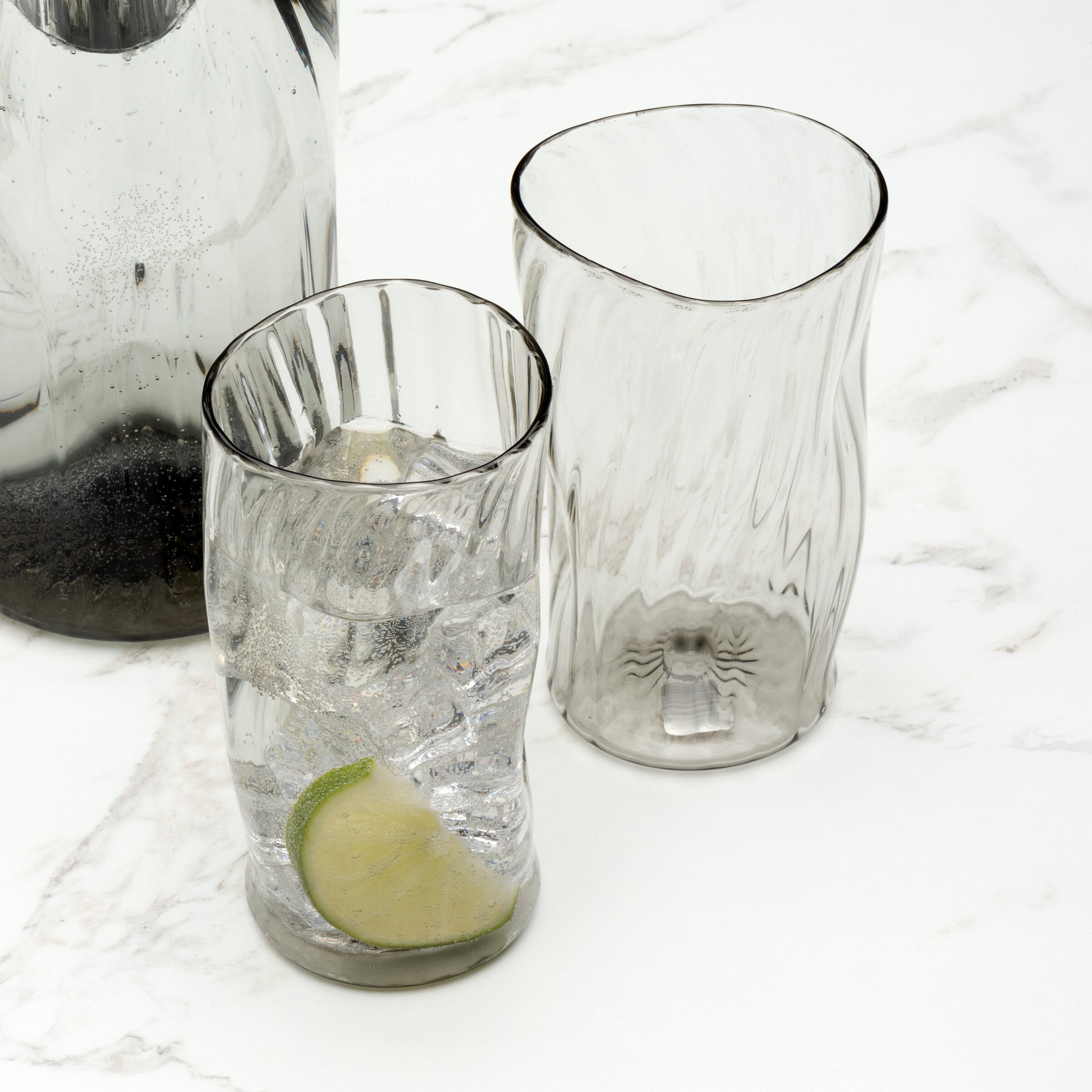 Smoke Gray Set of Two Cups