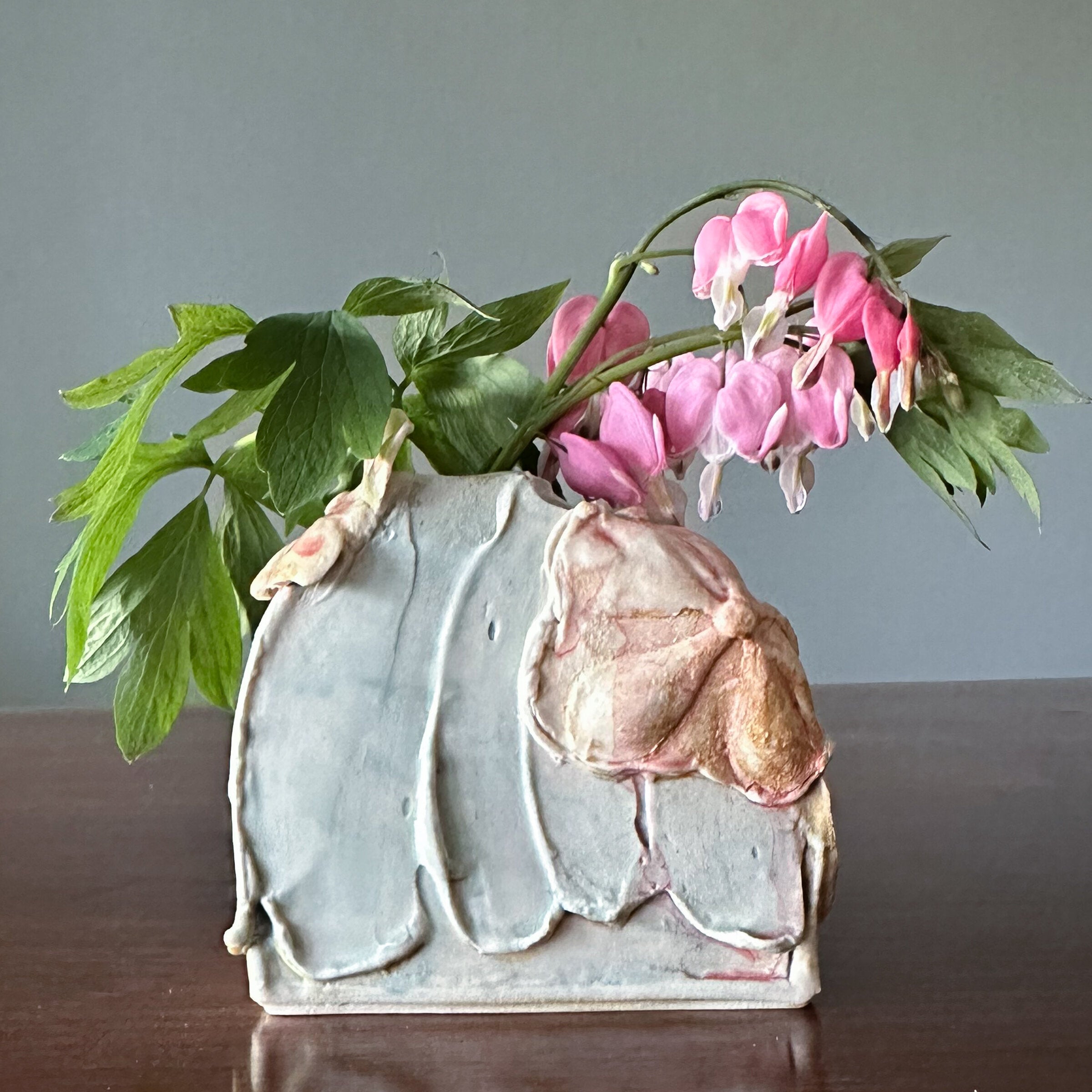 Aqua Summer Shoulder Vase