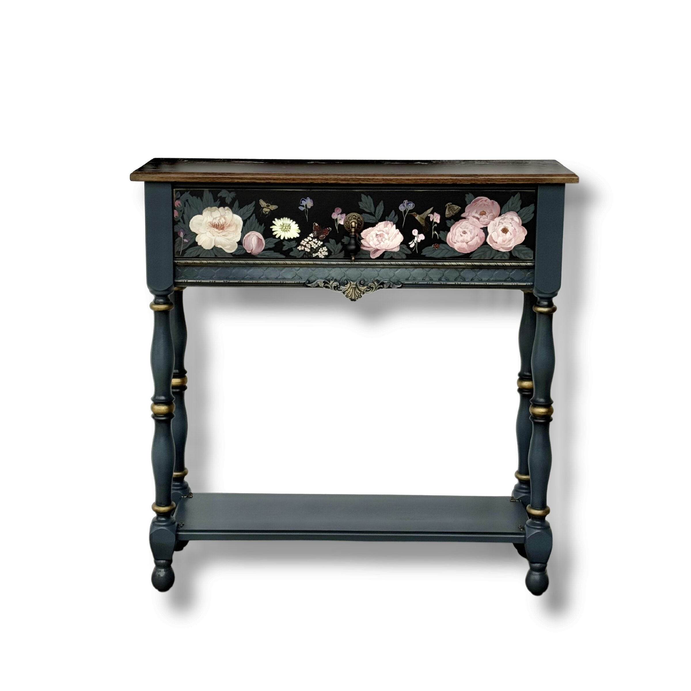 Peonies at Dusk Console Table