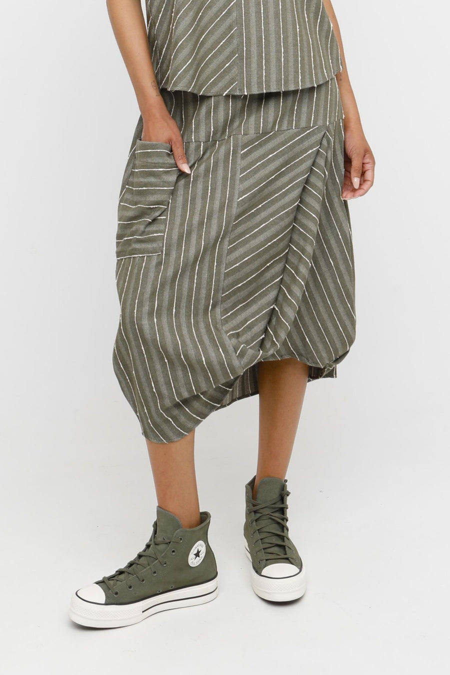 Poe Tucked Skirt