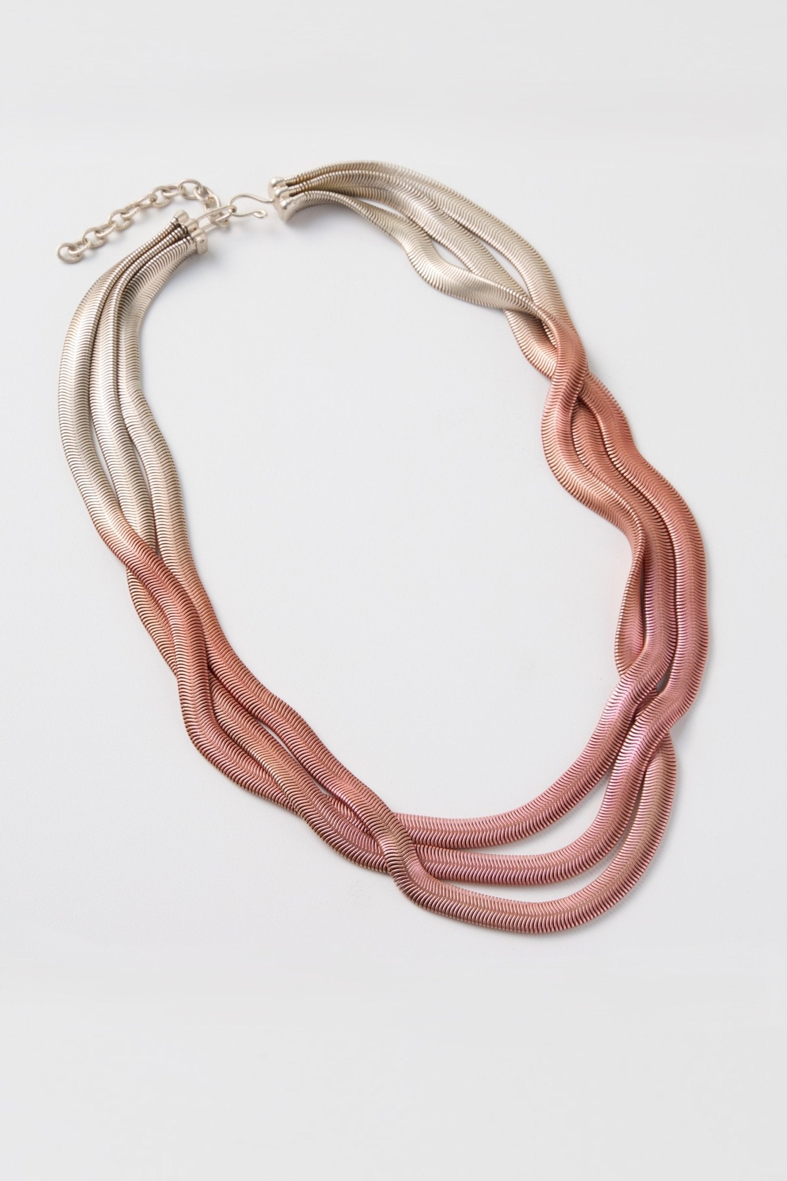 Nectarine & Ruby Ice Over Silver