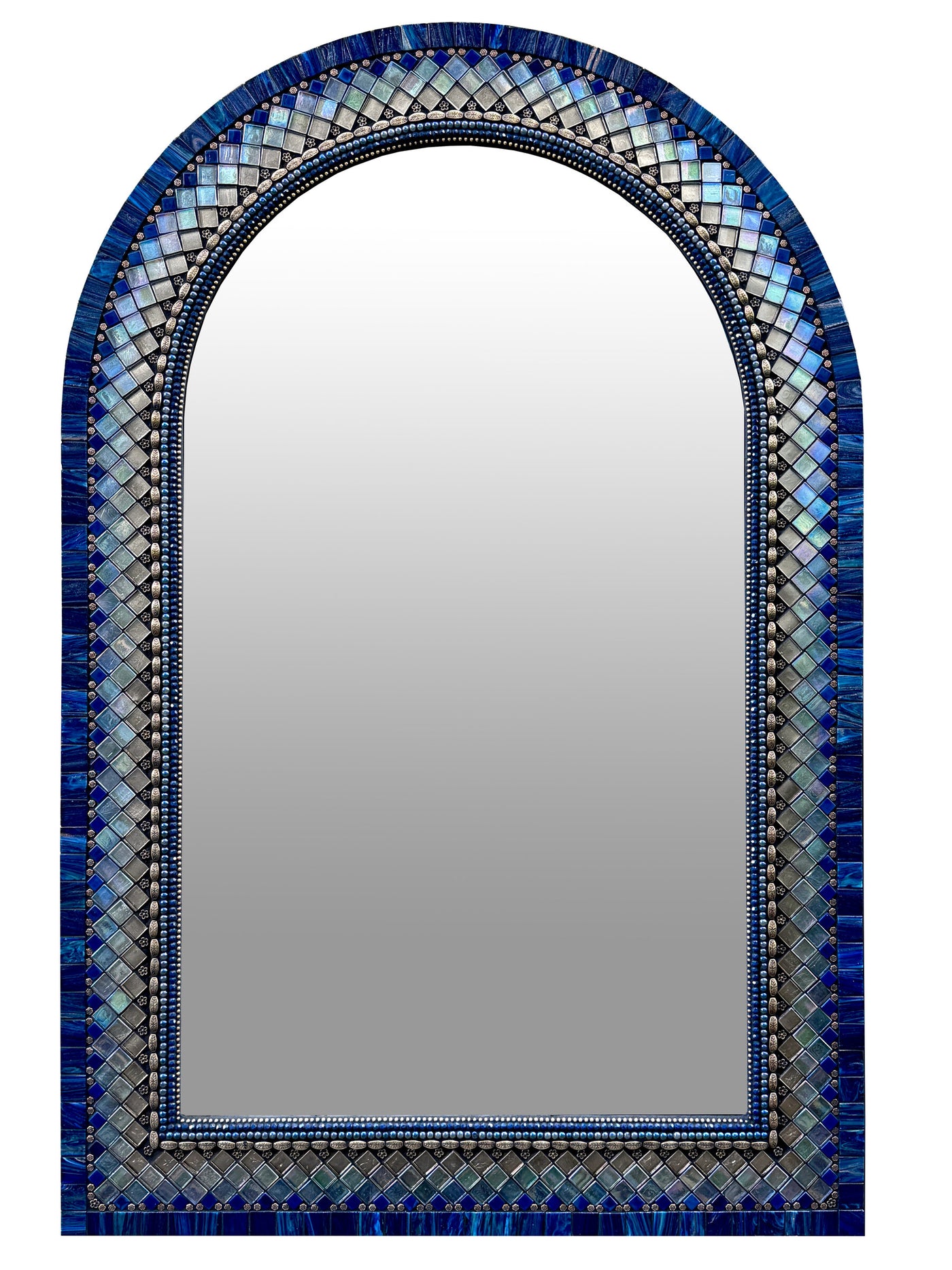 Indigo Tide Arch Mirror