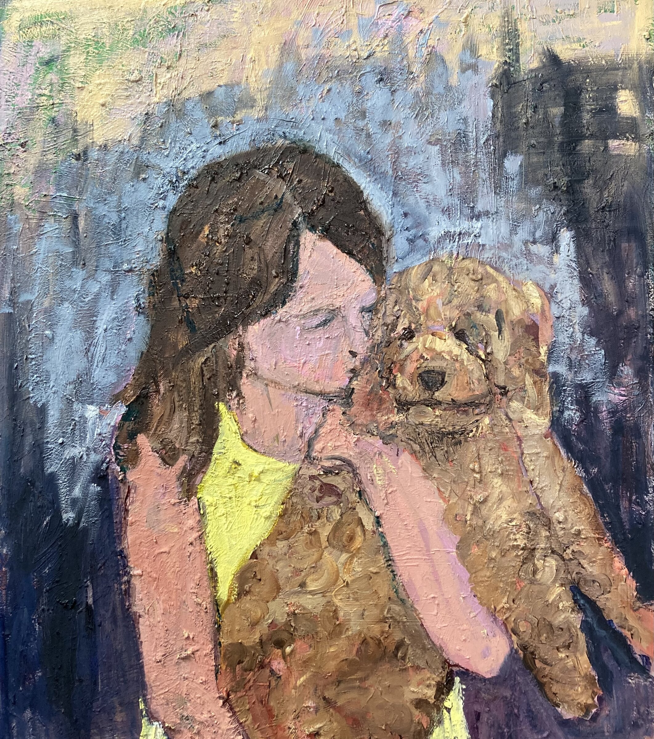 Girl and Puppy