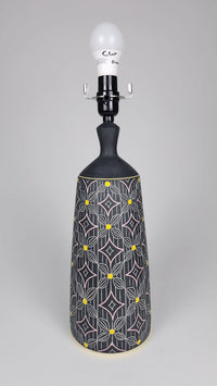 Midnight Flower Porcelain Table Lamp
