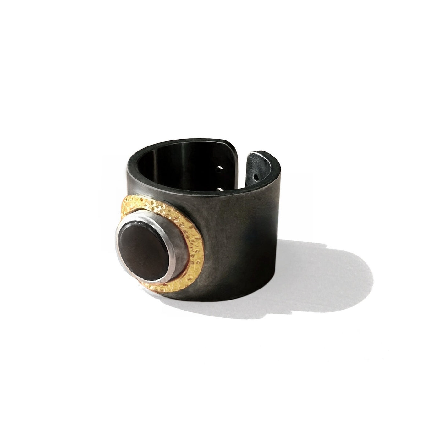 Golden Halo Cigar Band Ring