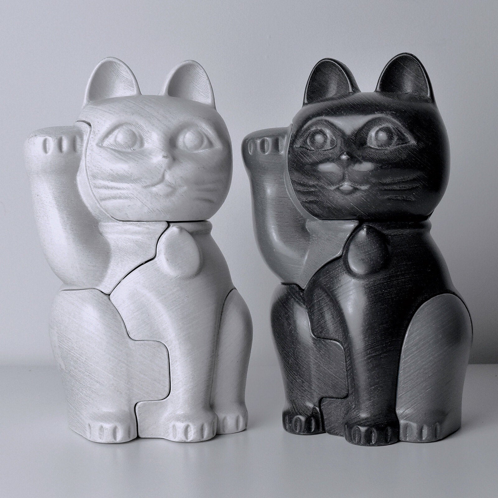 left to right: white, black/gray