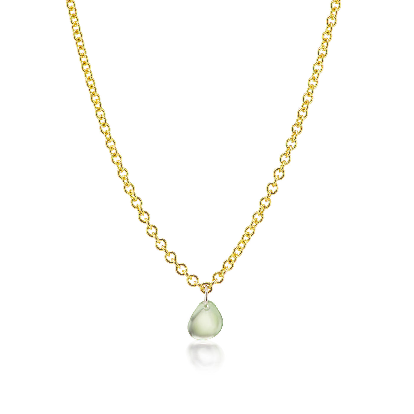 Light Green Montana Sapphire Necklace