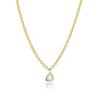 Light Green Montana Sapphire Necklace