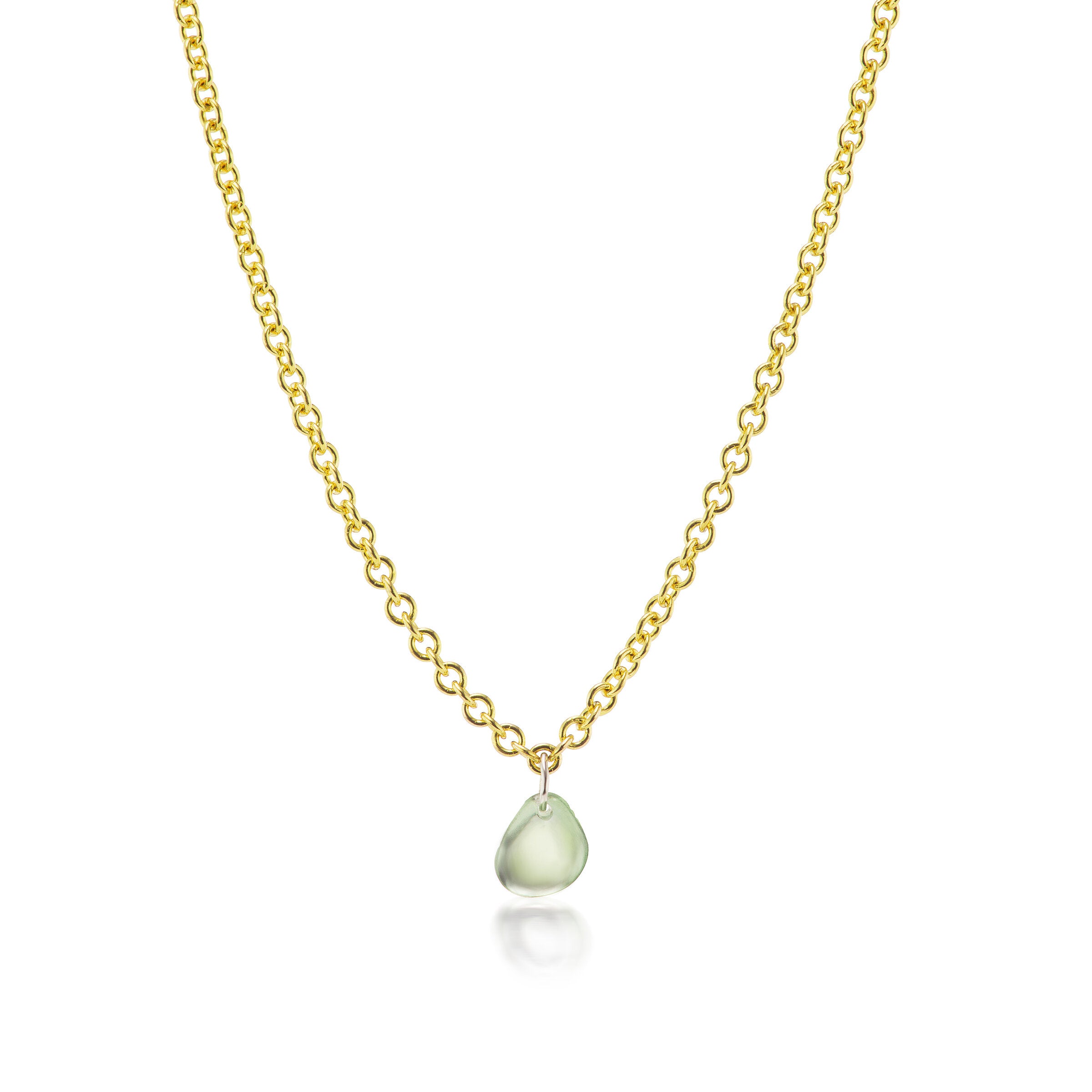 Light Green Montana Sapphire Necklace
