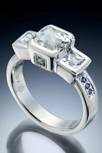 White Gold Sapphire Ring