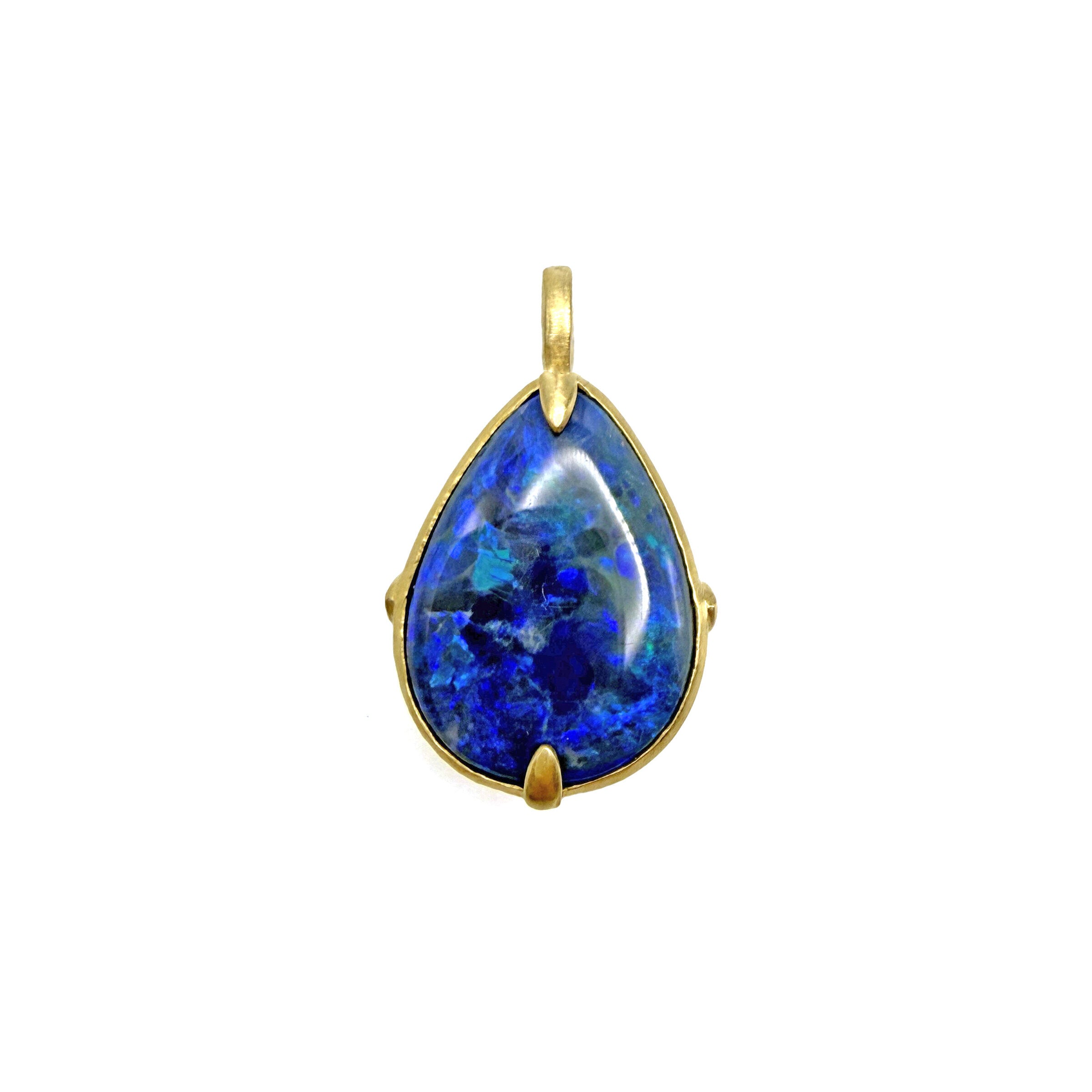 Royal Blue Australian Opal Pendant