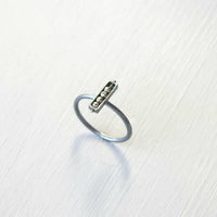 Vertical Four Stone Segment Stacking Ring