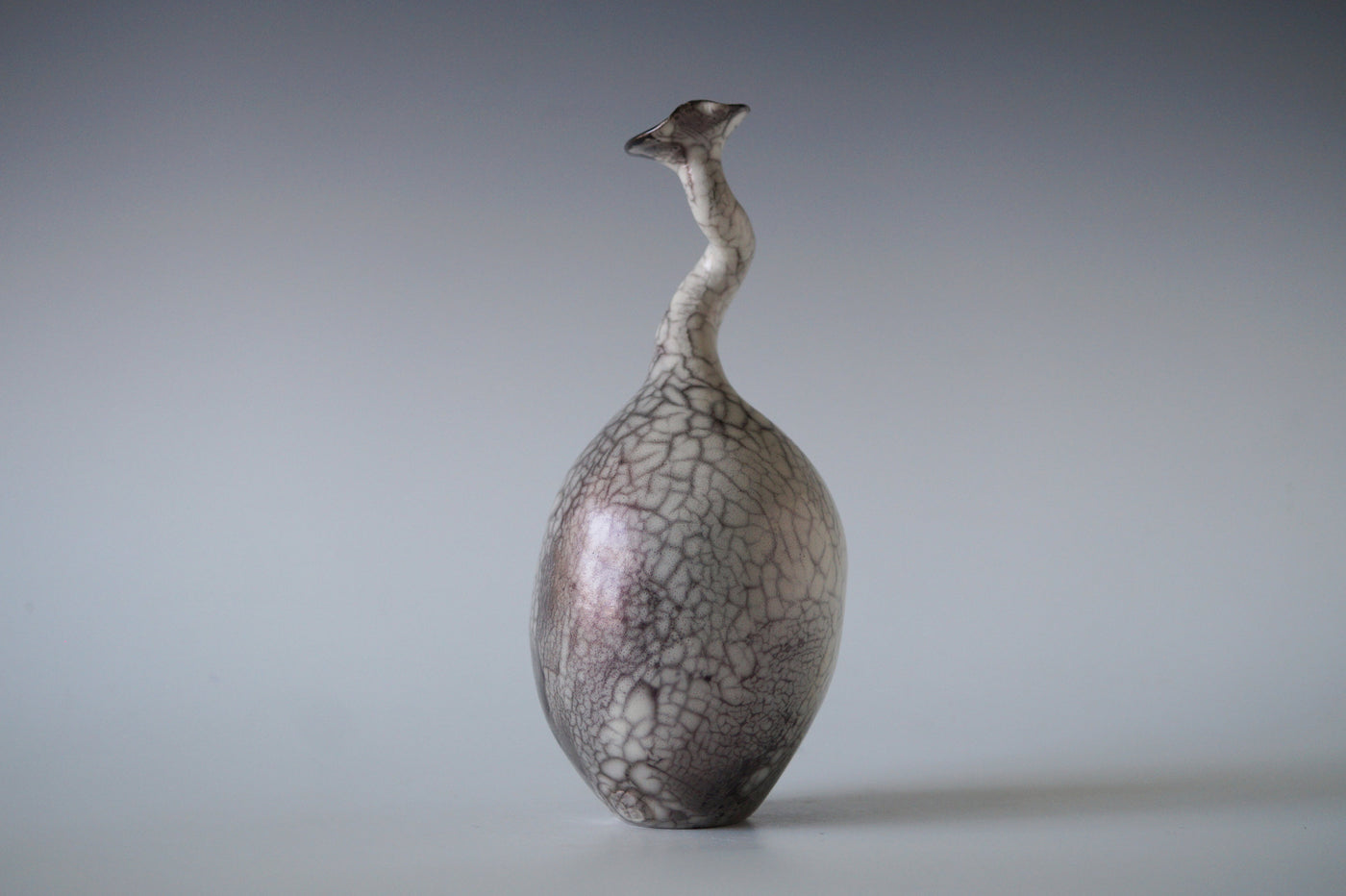 Ceramic Raku Vessel, Naked Raku Firing 19
