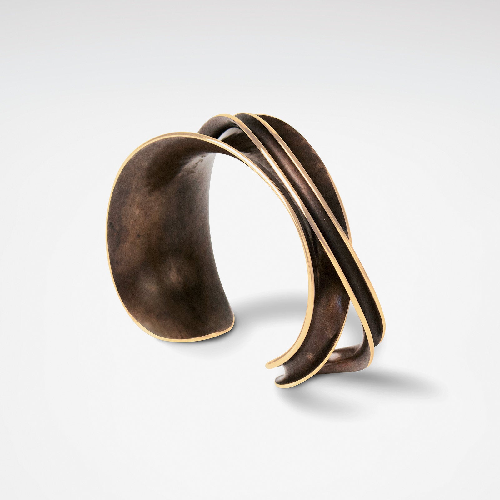 Bronze Single Overlay Cuff