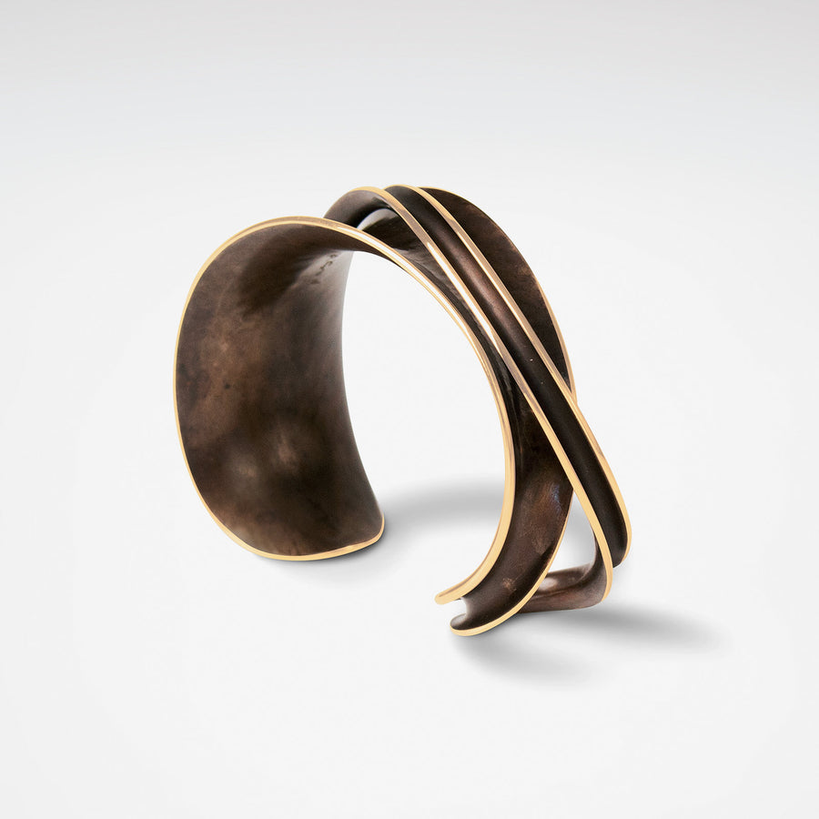 Bronze Single Overlay Cuff