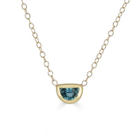 Half Moon Sapphire Necklace