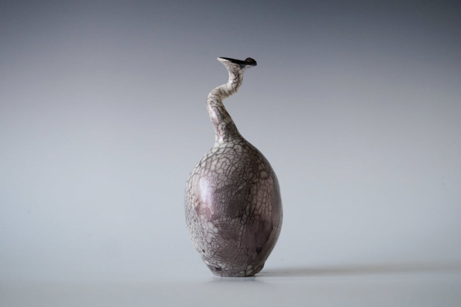 Ceramic Raku Vessel, Naked Raku Firing 19