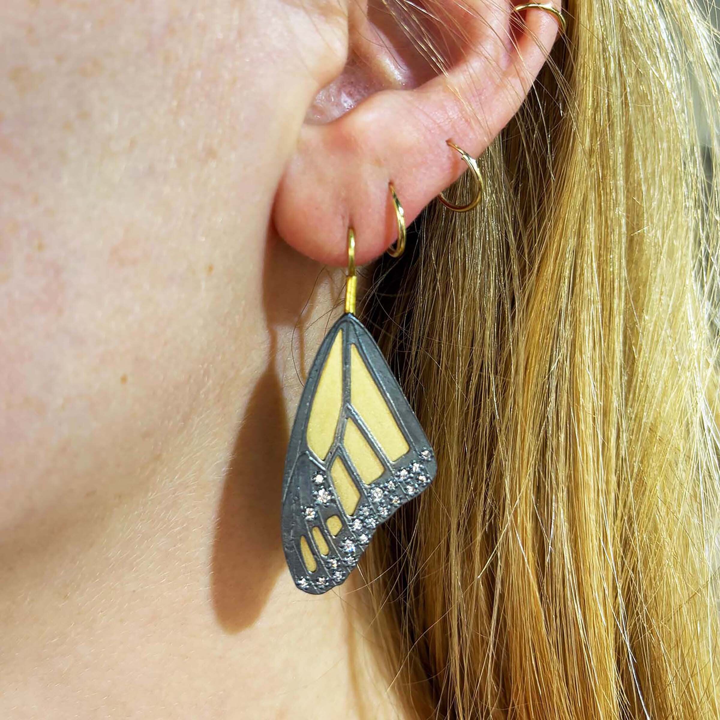 Monarch Top Wing Earrings