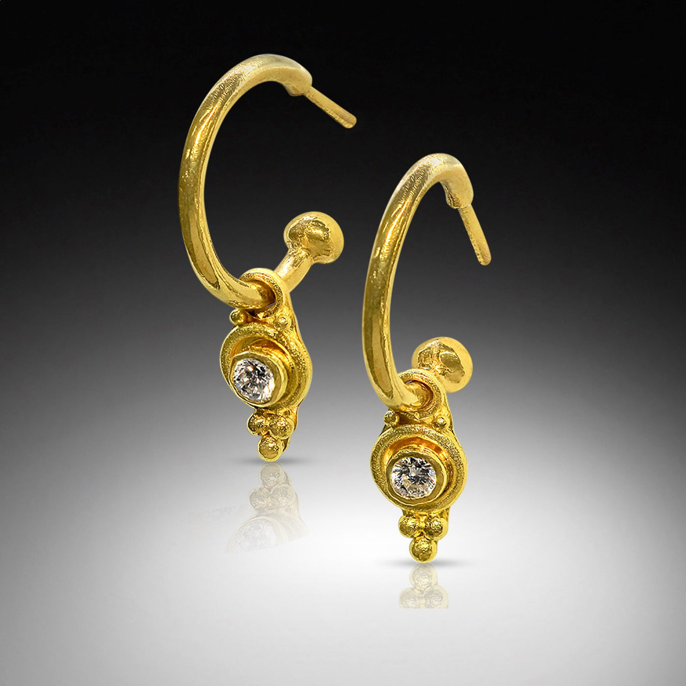 Drops of Light Diamond Hoop Earrings