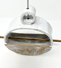 Rustic Circle Bird Feeder with Swirls