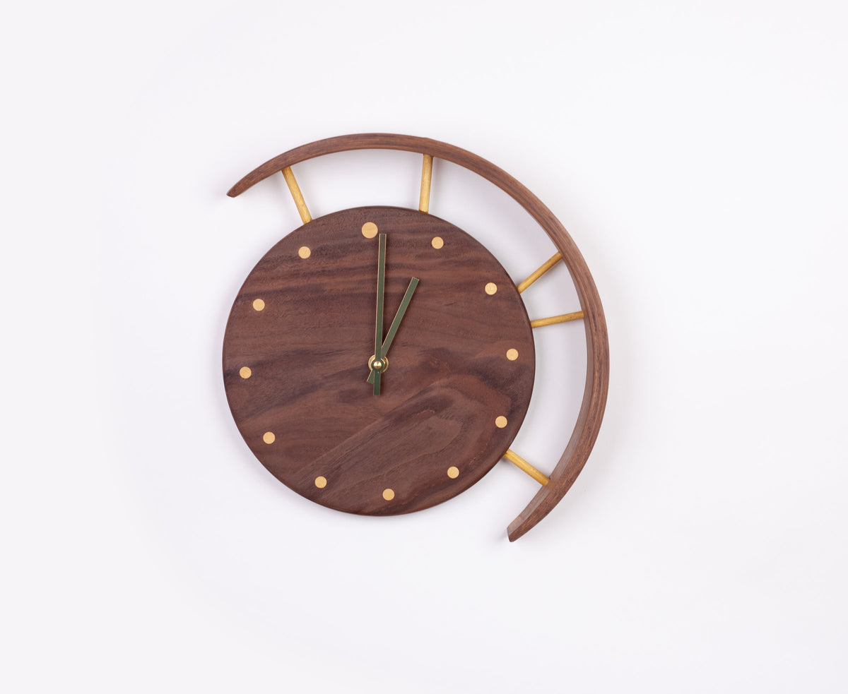 Crescent Wall Clock