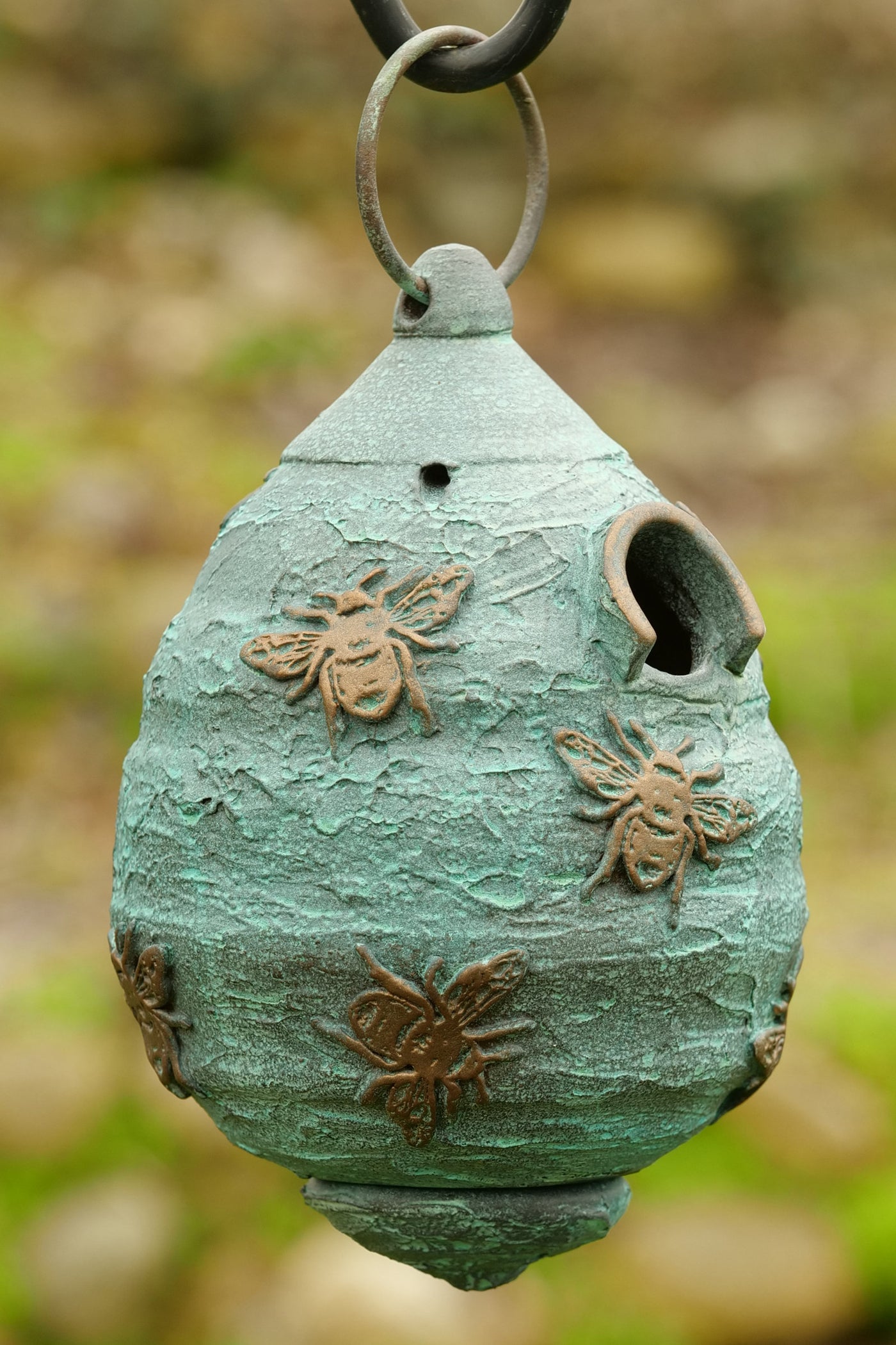 Honey Bee Verdigris Birdhouse