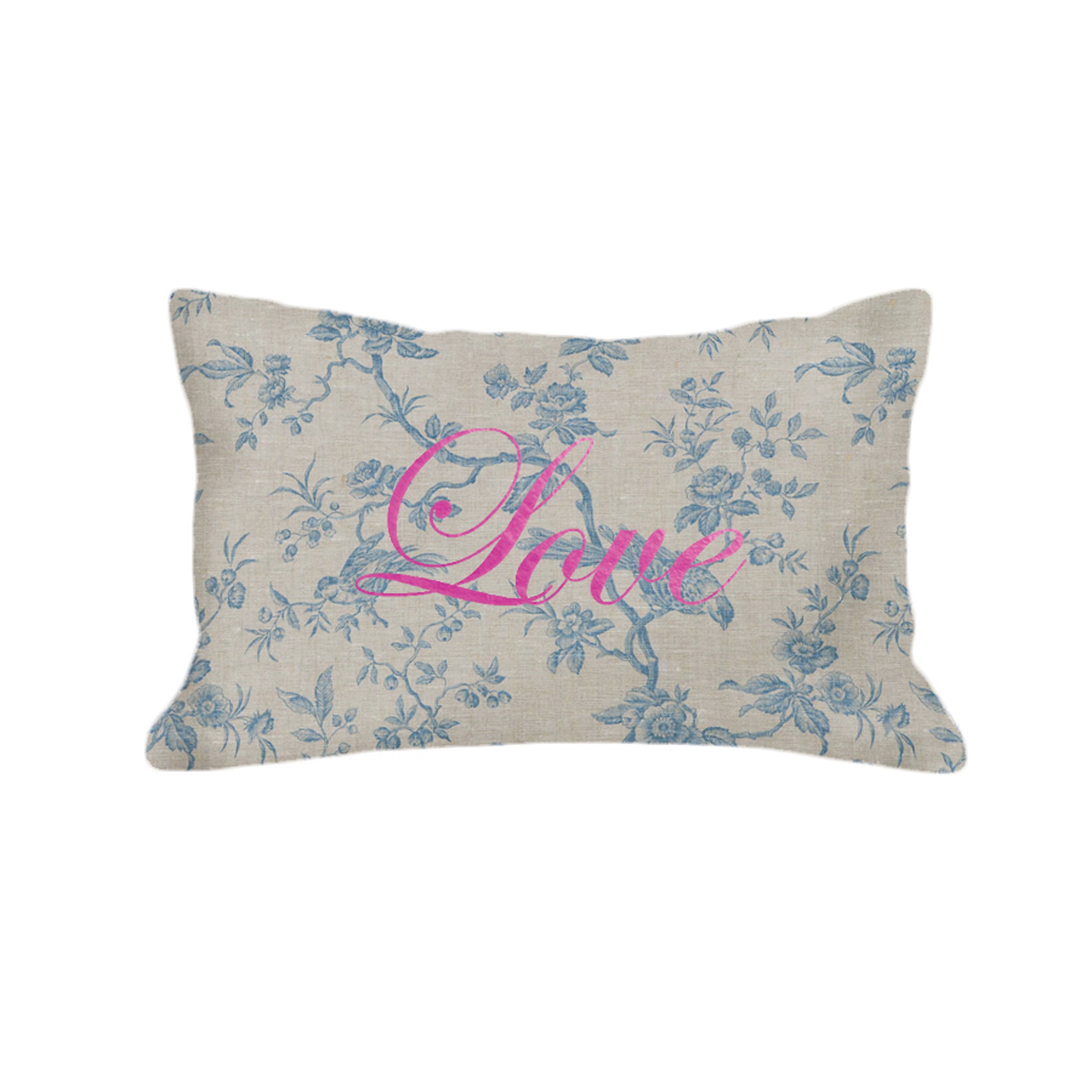 Hot Pink on Toile