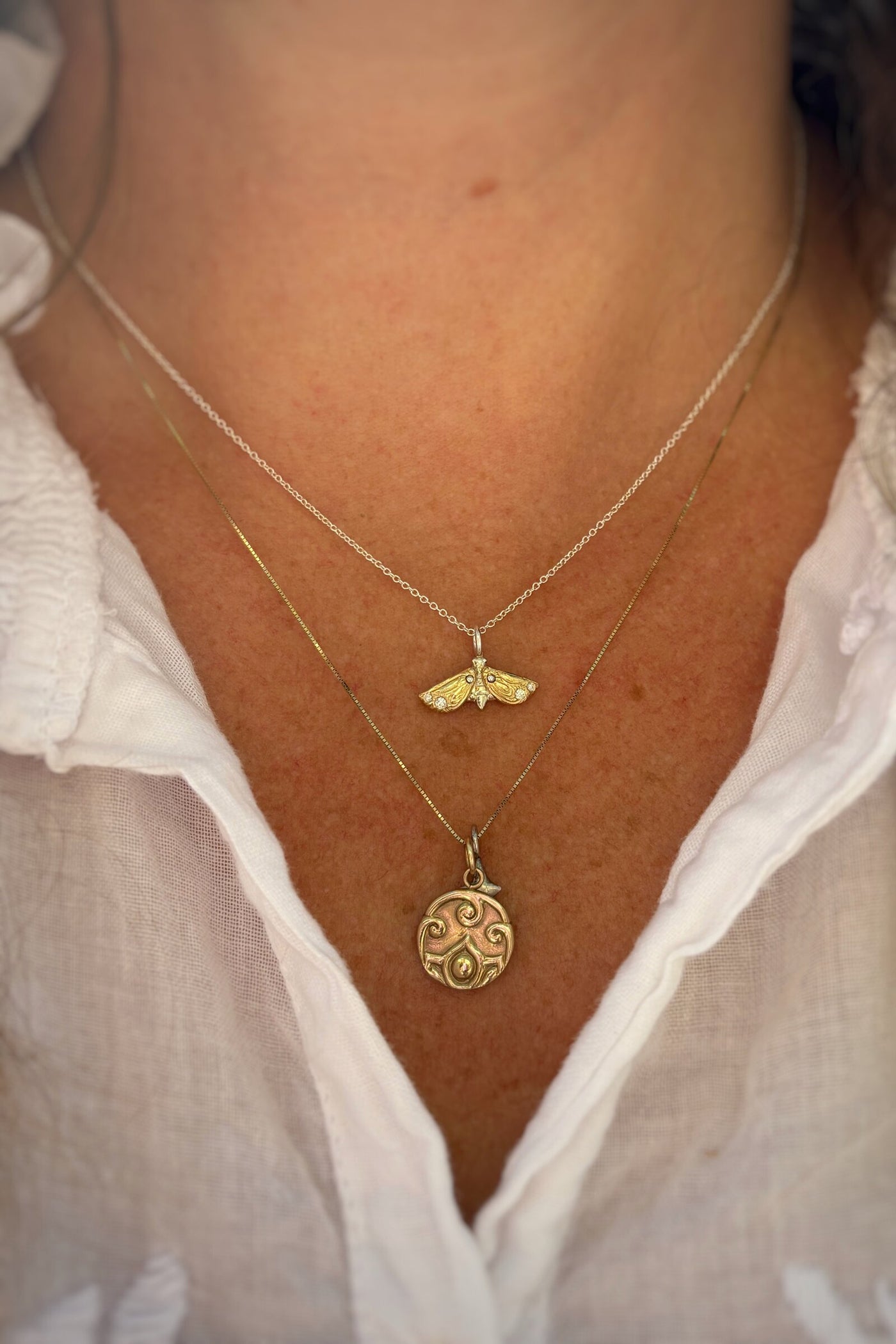 Metaphora Moth Necklace