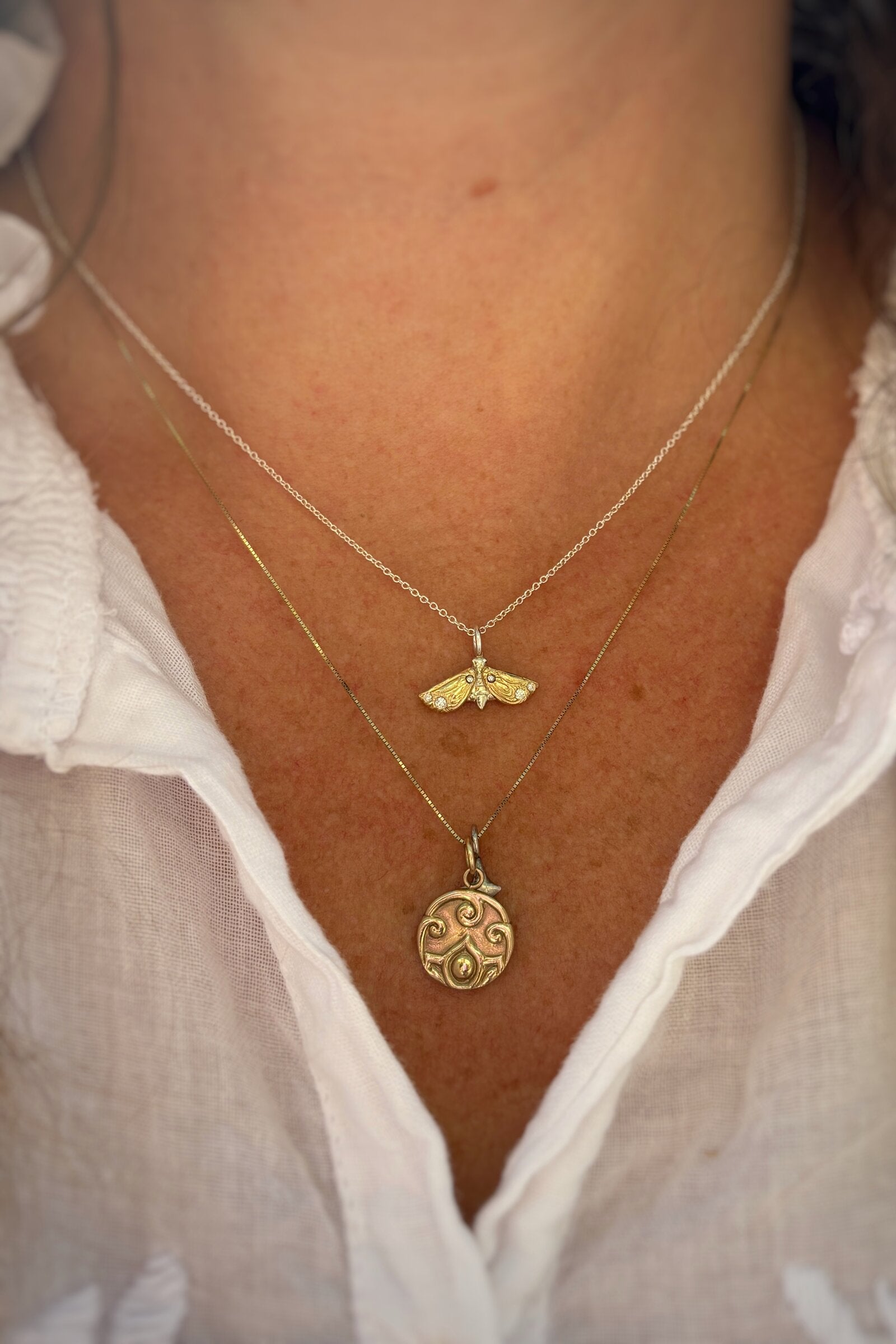 Metaphora Moth Necklace