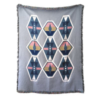 Loom Woven Throw Blanket in Fog Gray