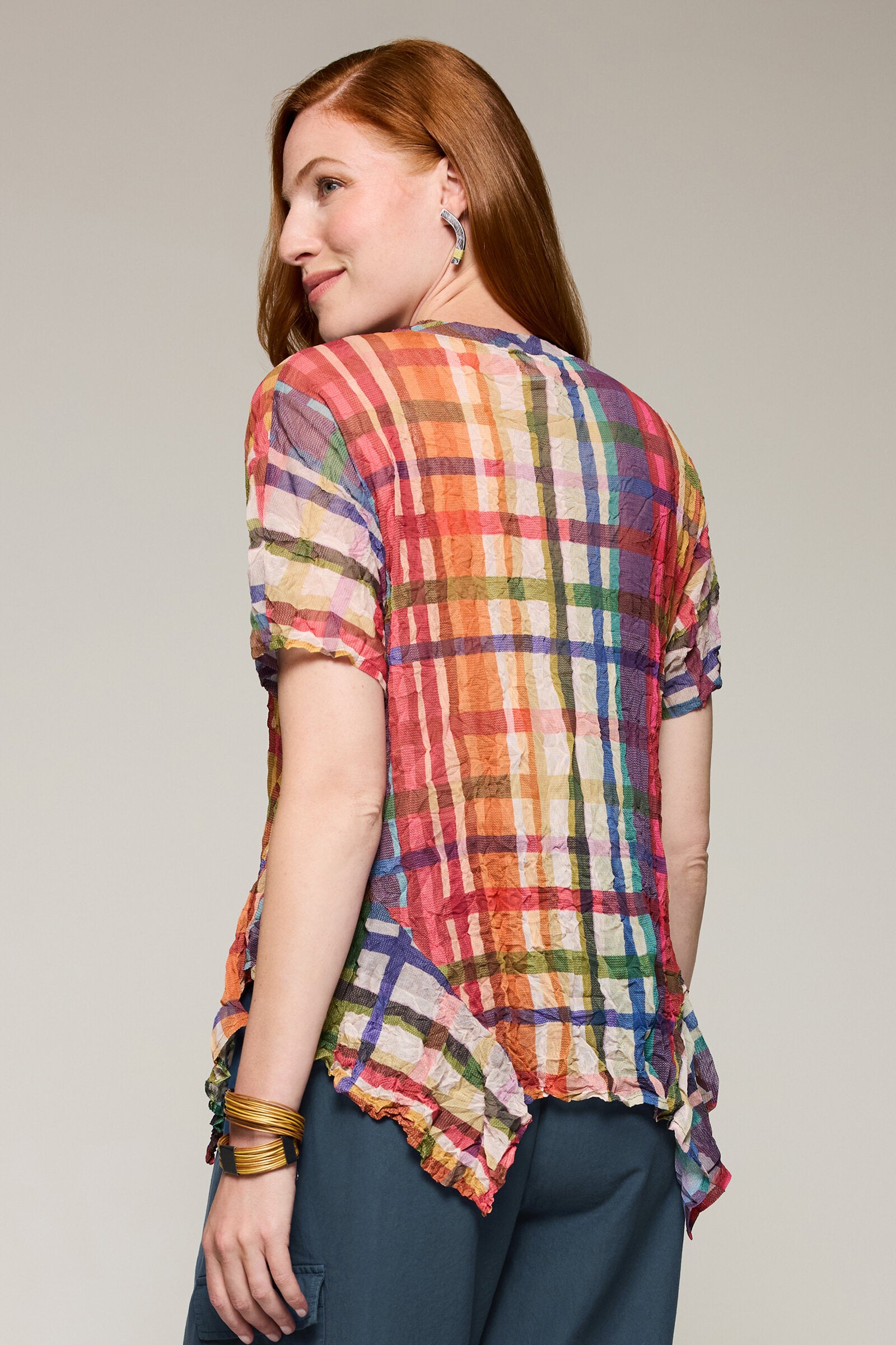 Crushed Mesh Vesper Tee
