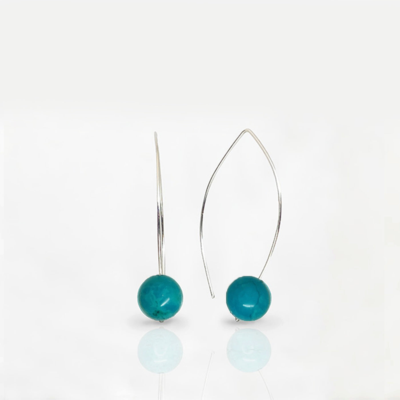 Turquiose Hoop Earrings