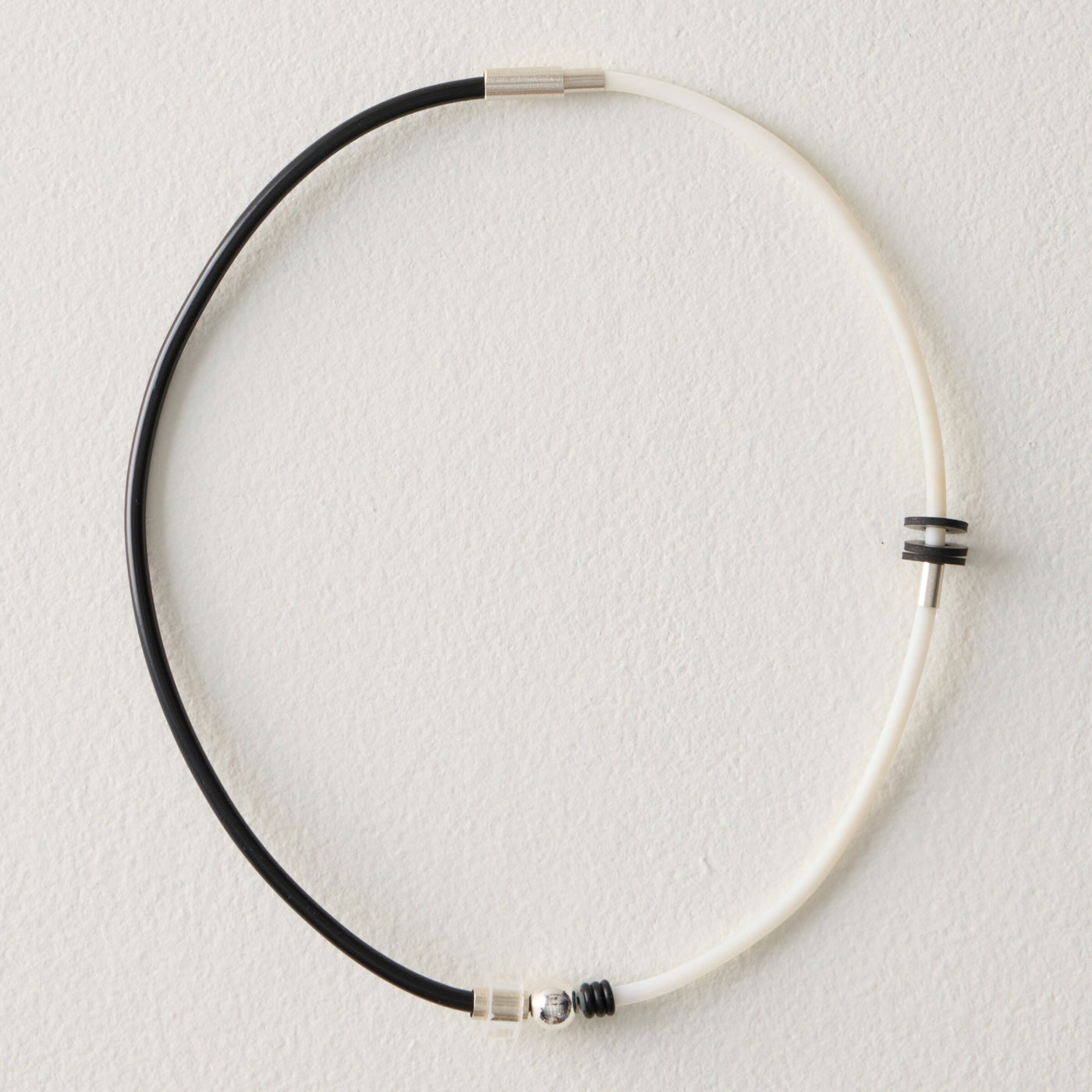 Asymmetric Black & White Necklace