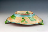 Leaves and Sunflowers Oval Bowl