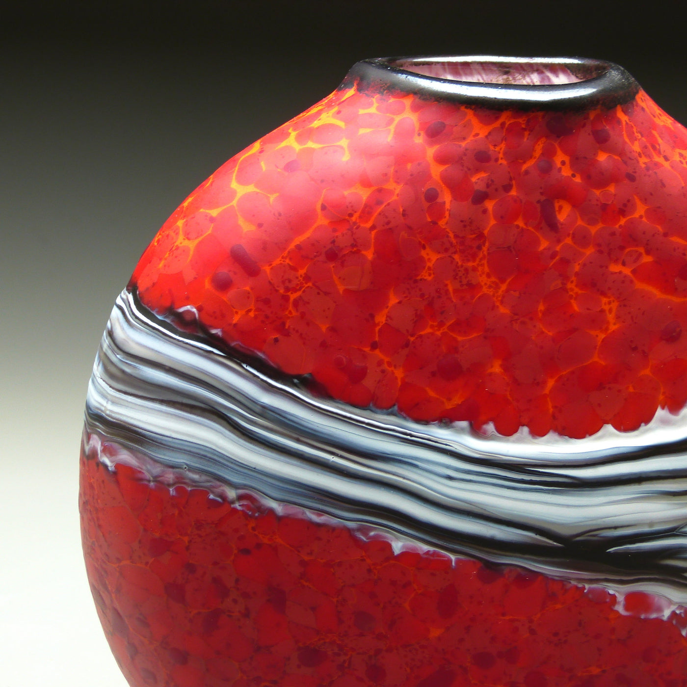 Red Strata Vase