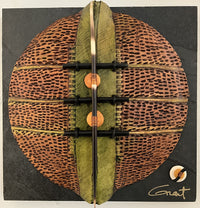 Windows to the Earth - Olive and Brown with Porcupine Quill