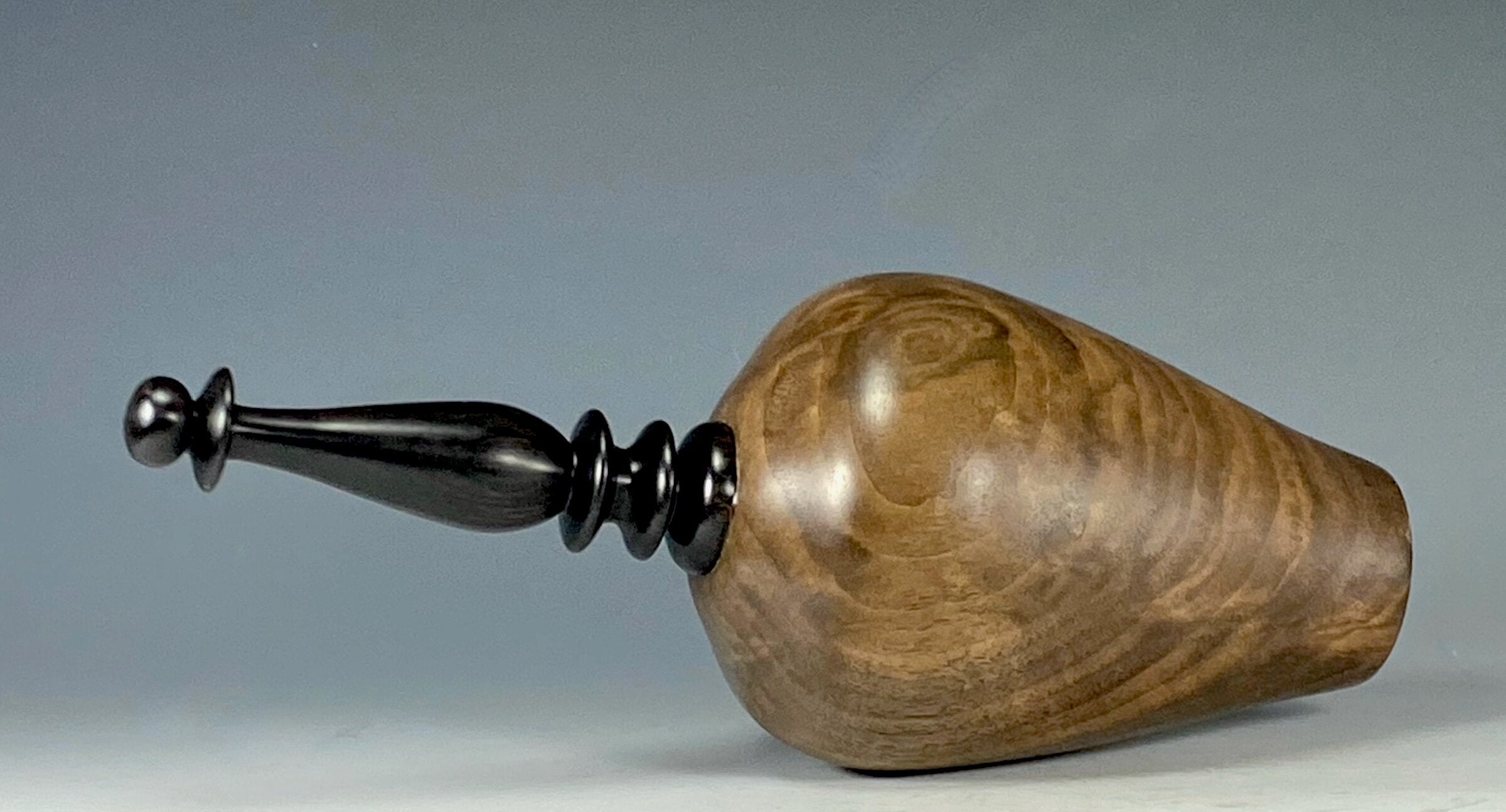 Vessel Turned from Claro Walnut and Ceylon Ebony