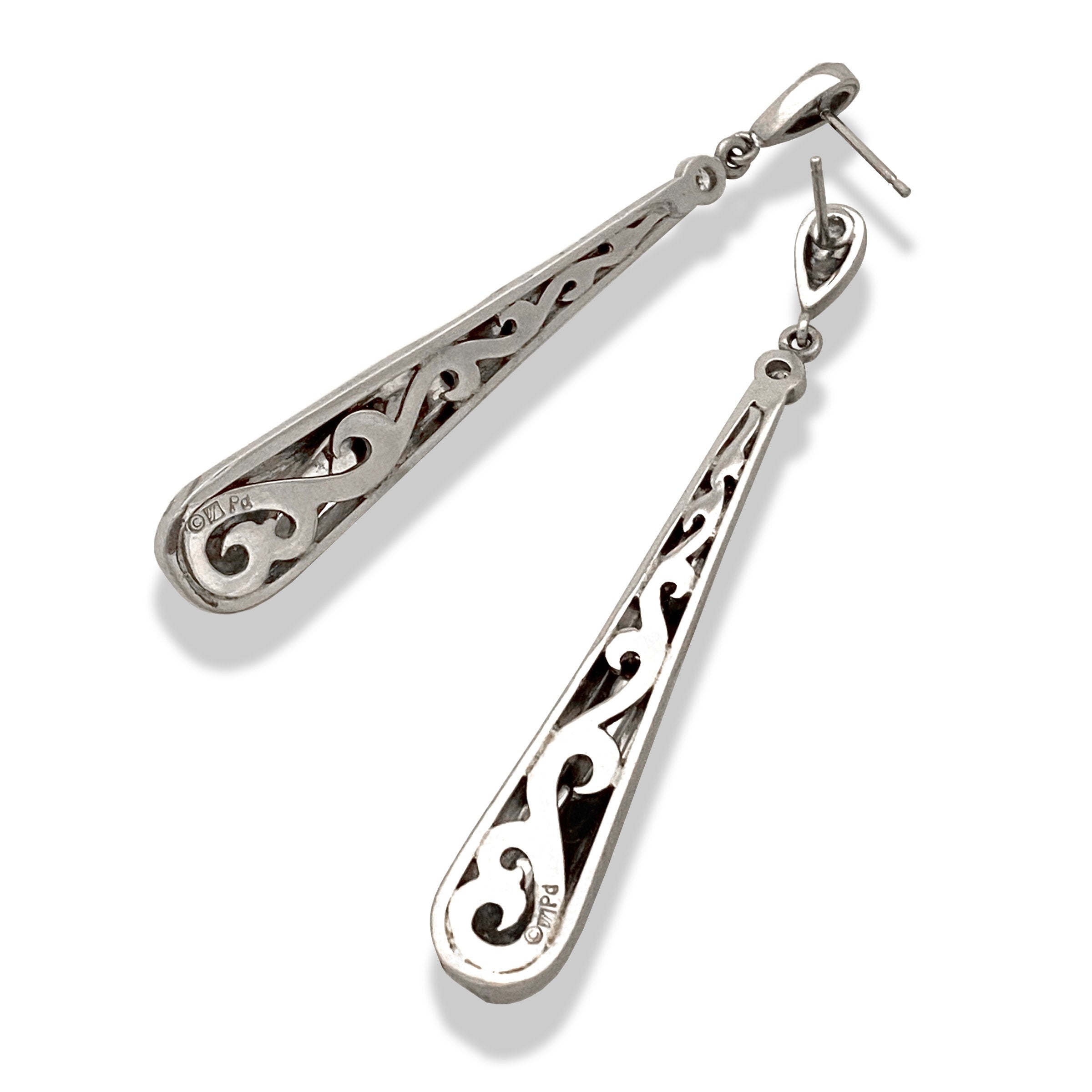 Sand Dune Long Tear Drop Earrings