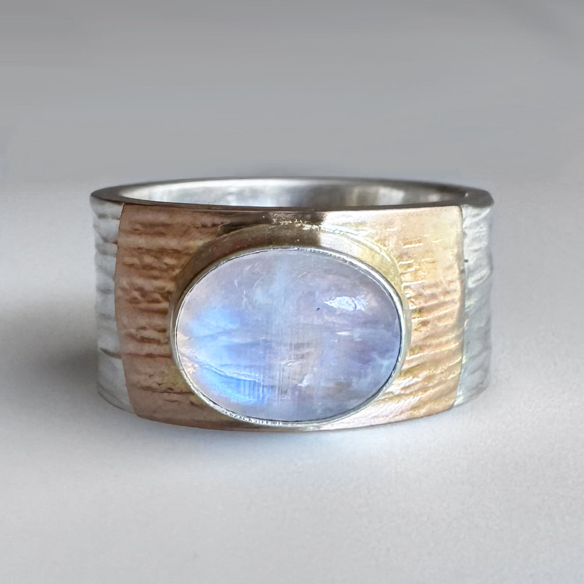 Rainbow Moonstone Camille Ring