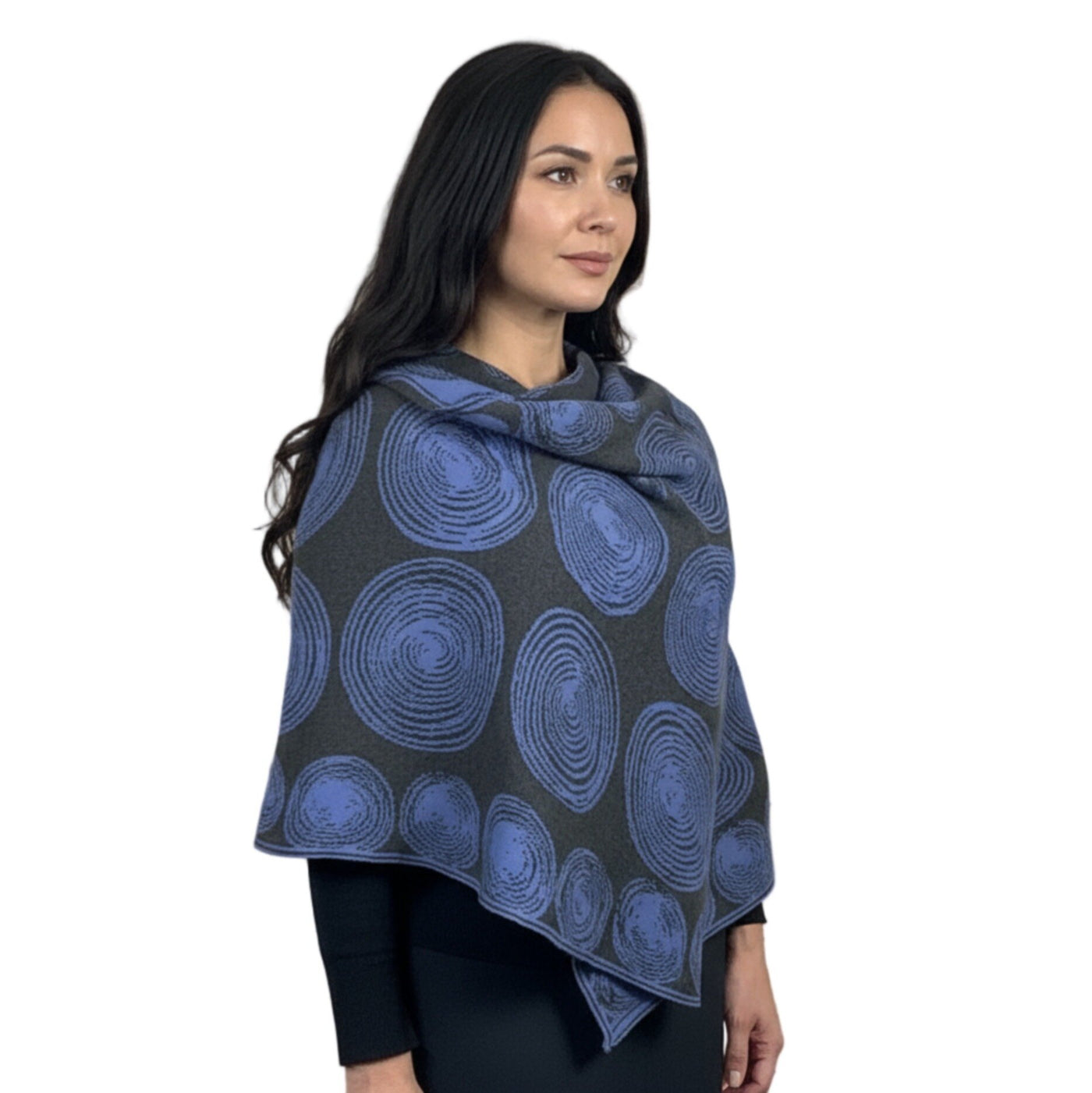 Charcoal/Periwinkle