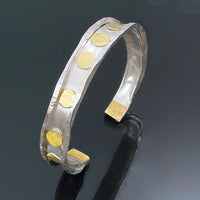Narrow Cuff in Polka Dot