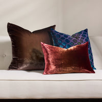 Mod Fretwork Velvet Pillow