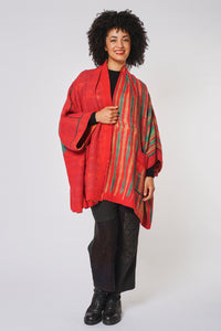 Double Collar Poncho #4