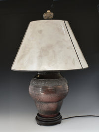 Beach Stone Raku Table Lamp