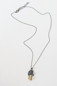 Silver & Gold Dual Circle Necklace
