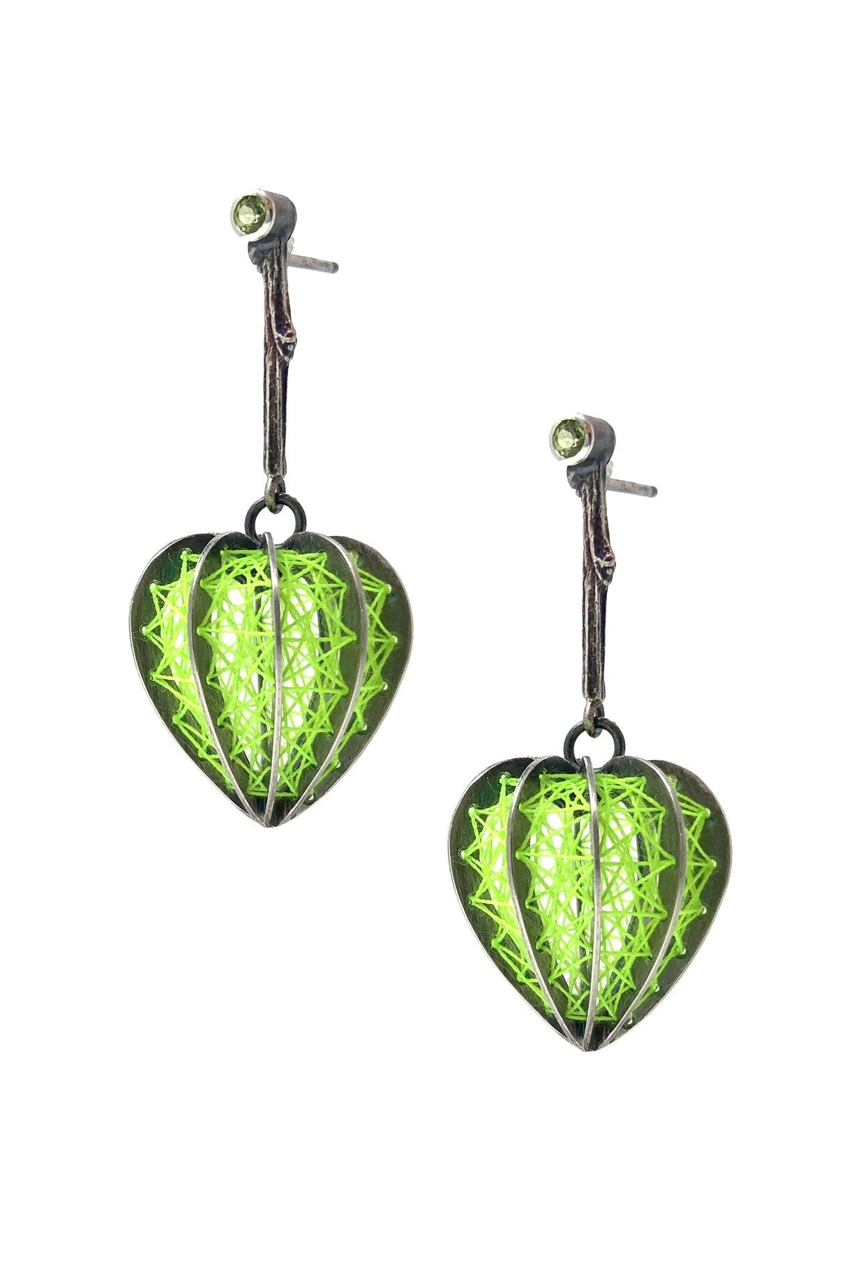 Green Lantern Plant Earrings