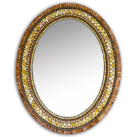 Golden Bronze Mosaic Mirror