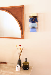 Mirage Fused Glass Clock