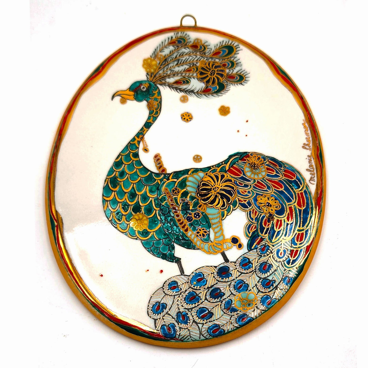 Vintage Peacock Portrait