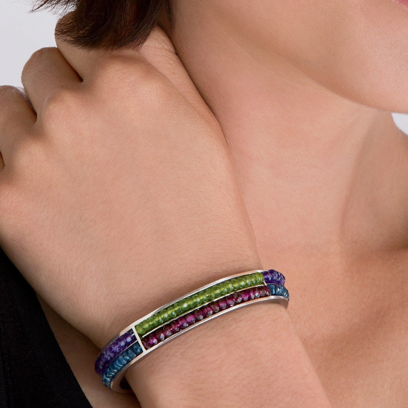 Gemstone Cuff Bracelet